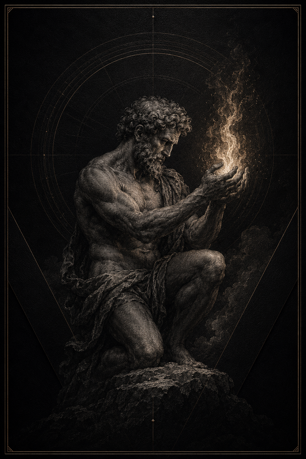 Prometheus engraving for PULSE ENGINE.