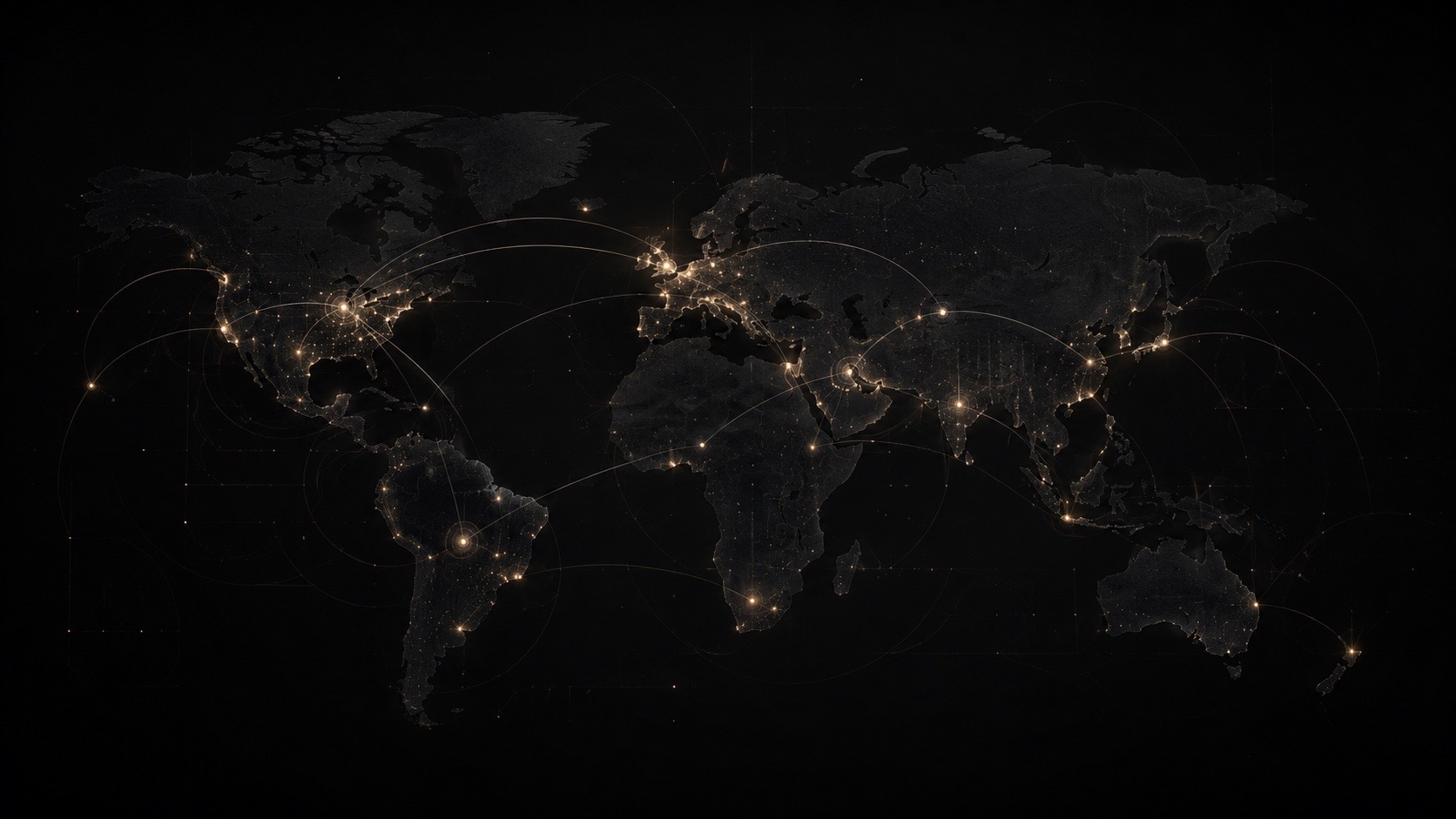 Global network operations map